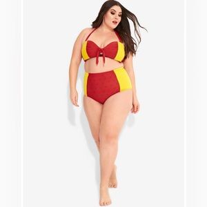 Her Universe Marvel Iron Man 2 Piece Bikini Plus Size 2 New